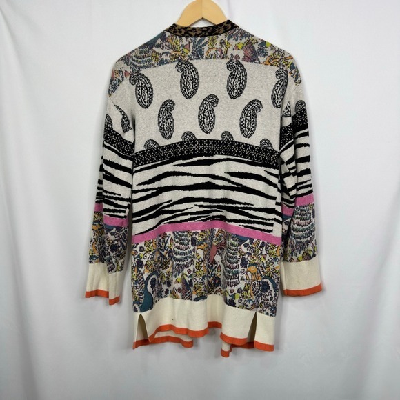 Anthropologie Bohemian‎ Bricolage Knit Patchwork Cardigan Sweater XS - Picture 8 of 10